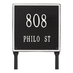 11" Square Lawn Address Plaque