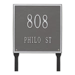 11" Square Lawn Address Plaque