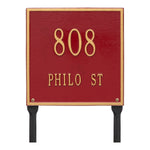 11" Square Lawn Address Plaque