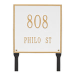 11" Square Lawn Address Plaque