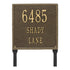 11" Square Lawn Address Plaque