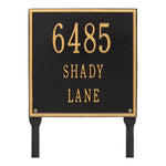 11" Square Lawn Address Plaque