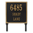 11" Square Lawn Address Plaque