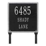 11" Square Lawn Address Plaque