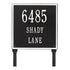 11" Square Lawn Address Plaque