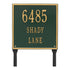 11" Square Lawn Address Plaque