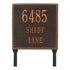 11" Square Lawn Address Plaque