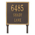11" Square Lawn Address Plaque