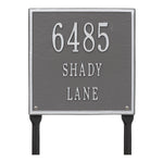 11" Square Lawn Address Plaque