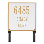 11" Square Lawn Address Plaque