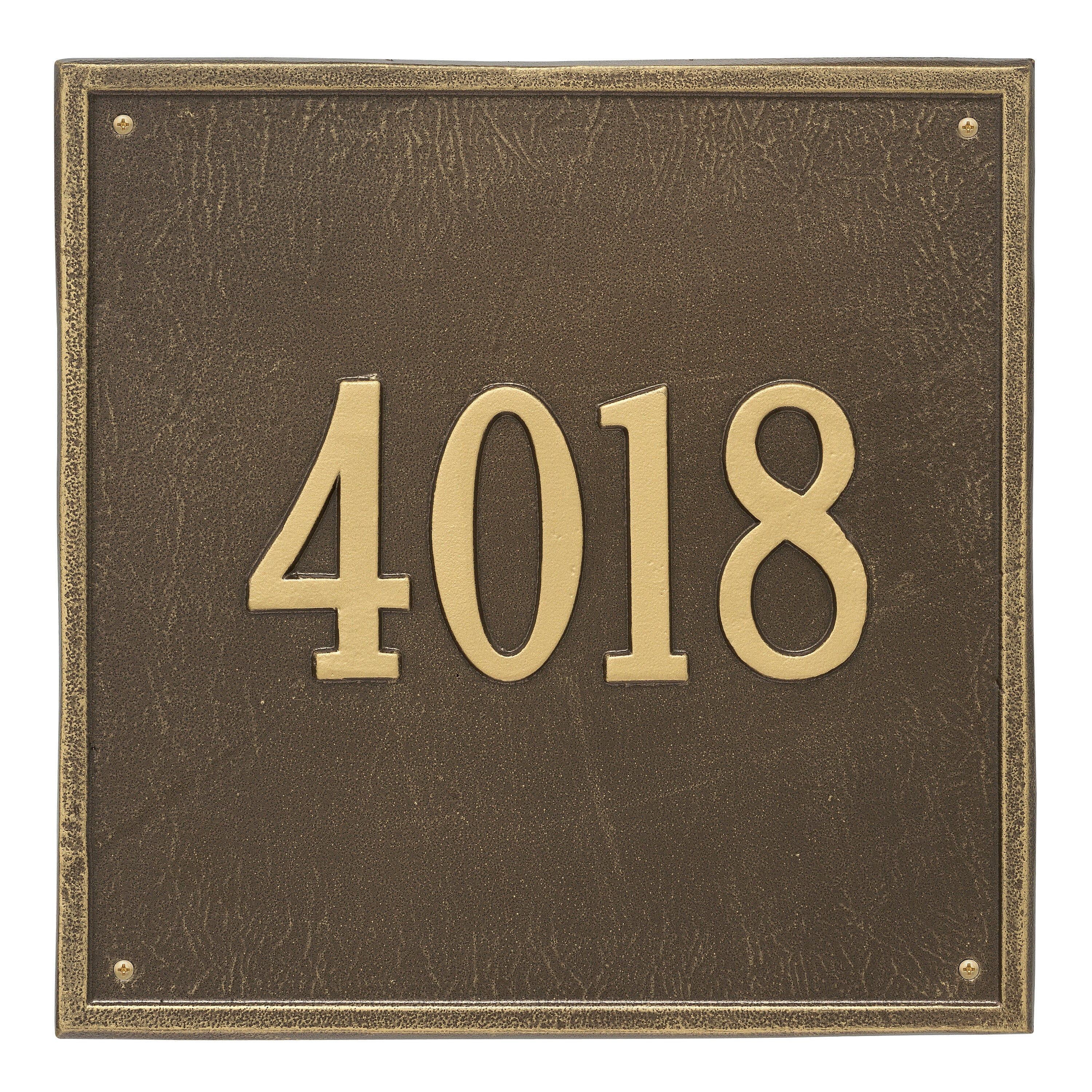 15" Square Wall Address Plaque