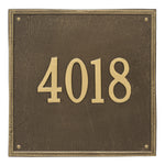 15" Square Wall Address Plaque