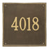 15" Square Wall Address Plaque