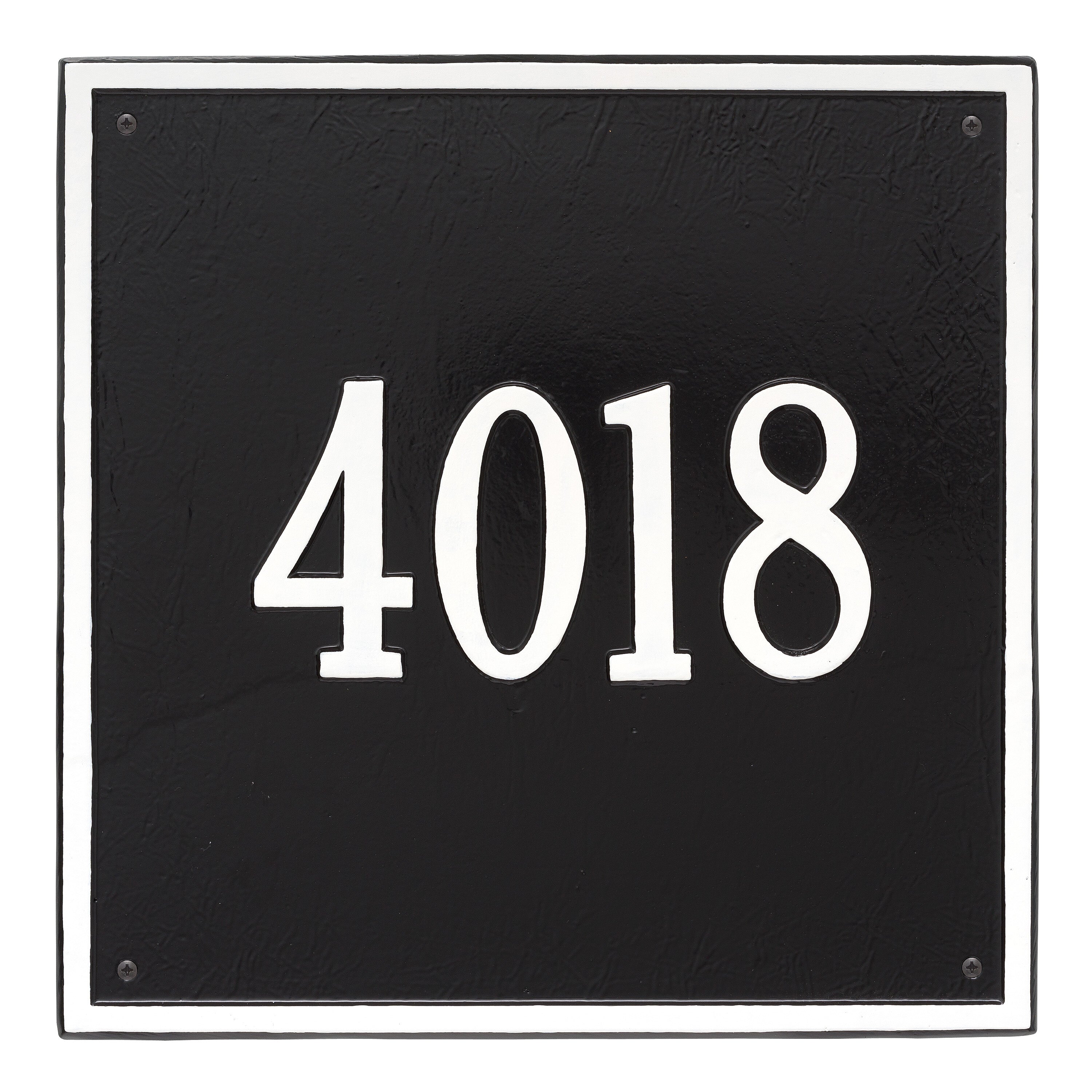 15" Square Wall Address Plaque