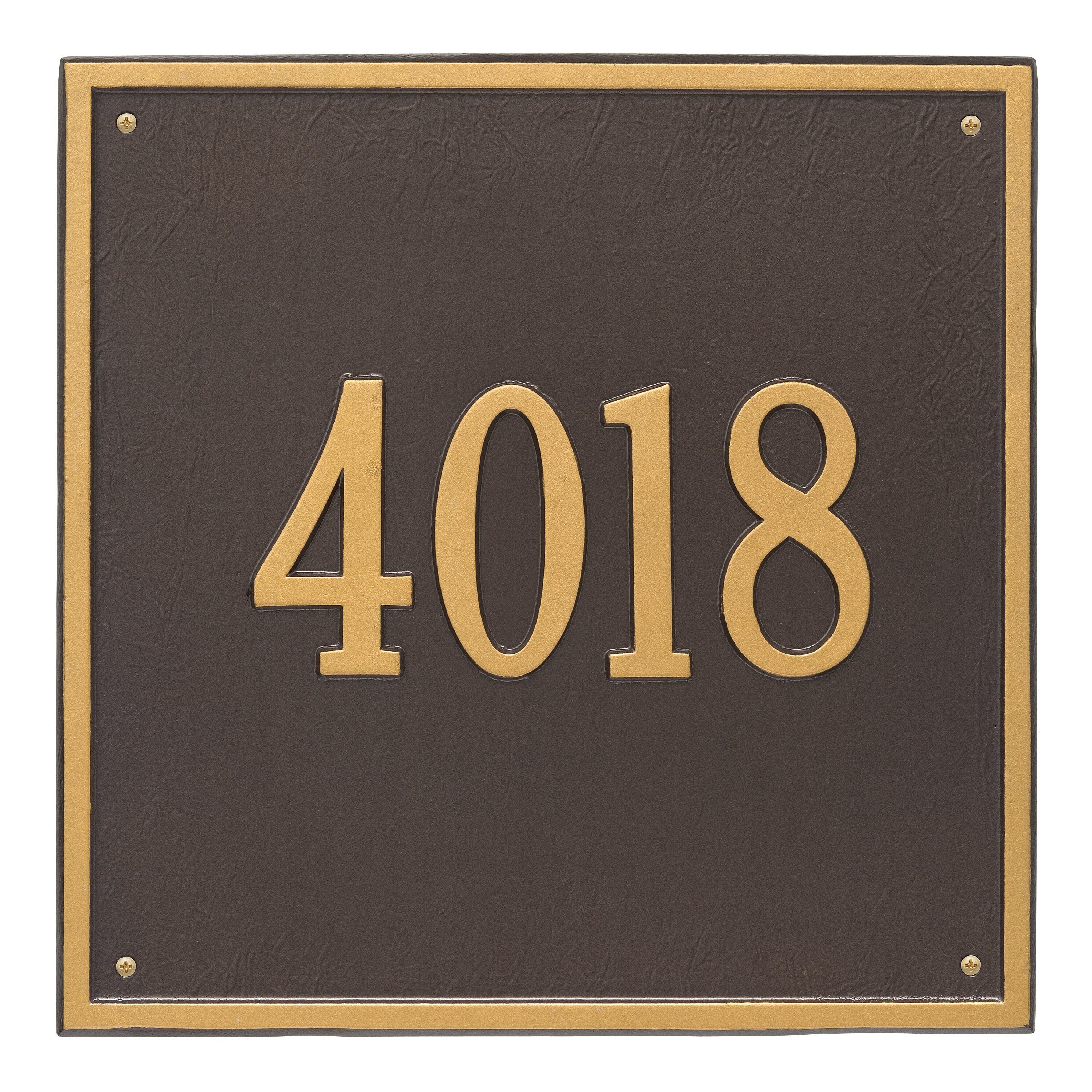 15" Square Wall Address Plaque