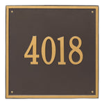 15" Square Wall Address Plaque