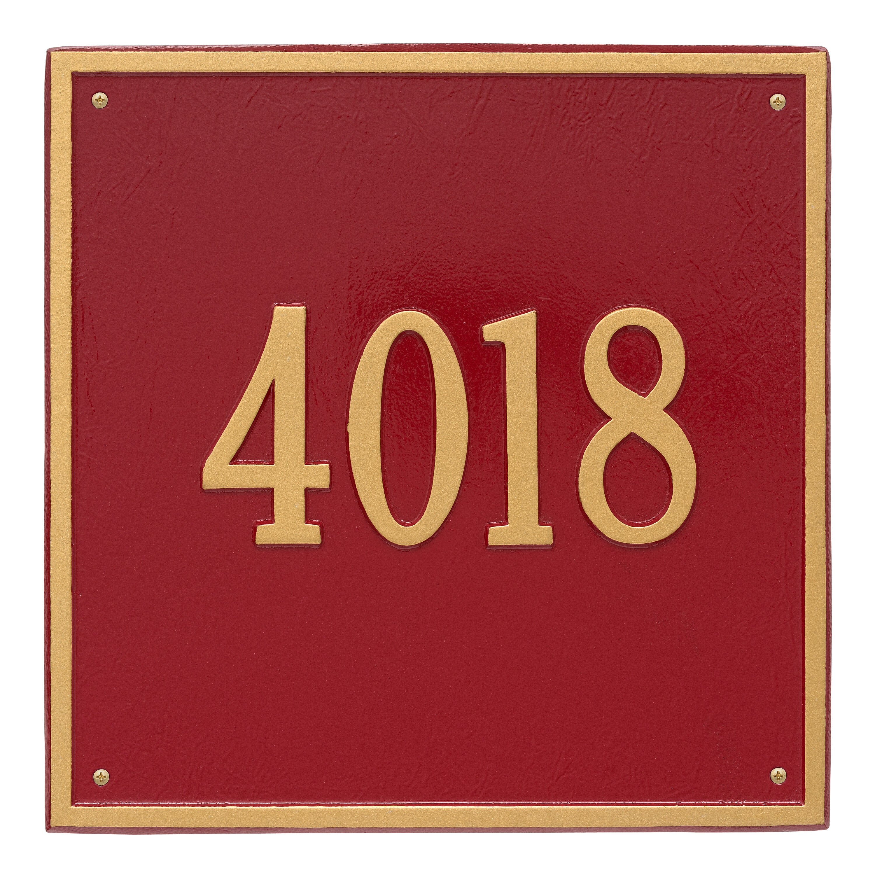 15" Square Wall Address Plaque
