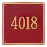 15" Square Wall Address Plaque