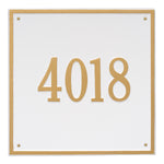 15" Square Wall Address Plaque