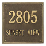 15" Square Wall Address Plaque
