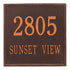 15" Square Wall Address Plaque