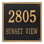 15" Square Wall Address Plaque