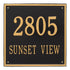 15" Square Wall Address Plaque