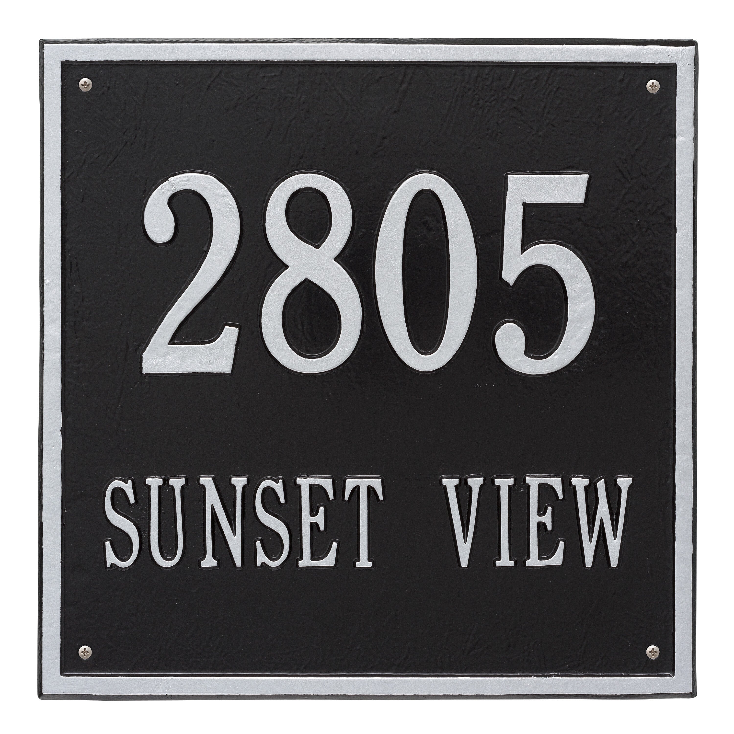 15" Square Wall Address Plaque
