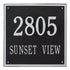 15" Square Wall Address Plaque