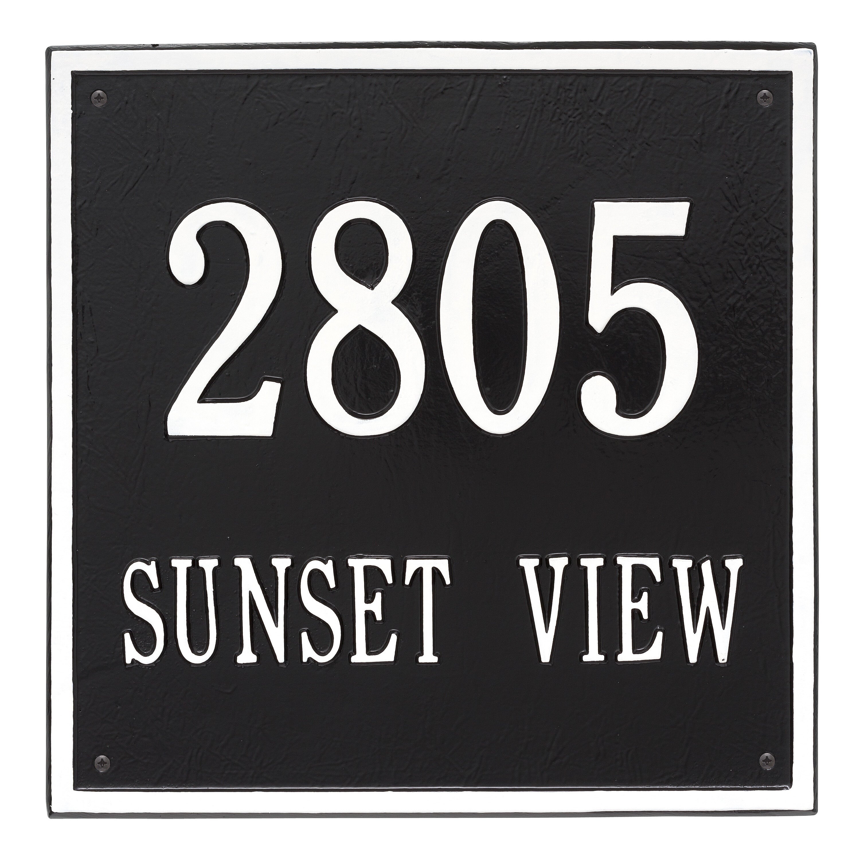 15" Square Wall Address Plaque