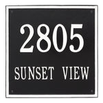 15" Square Wall Address Plaque