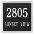 15" Square Wall Address Plaque