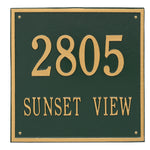 15" Square Wall Address Plaque