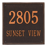 15" Square Wall Address Plaque