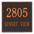 15" Square Wall Address Plaque