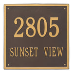 15" Square Wall Address Plaque