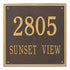 15" Square Wall Address Plaque