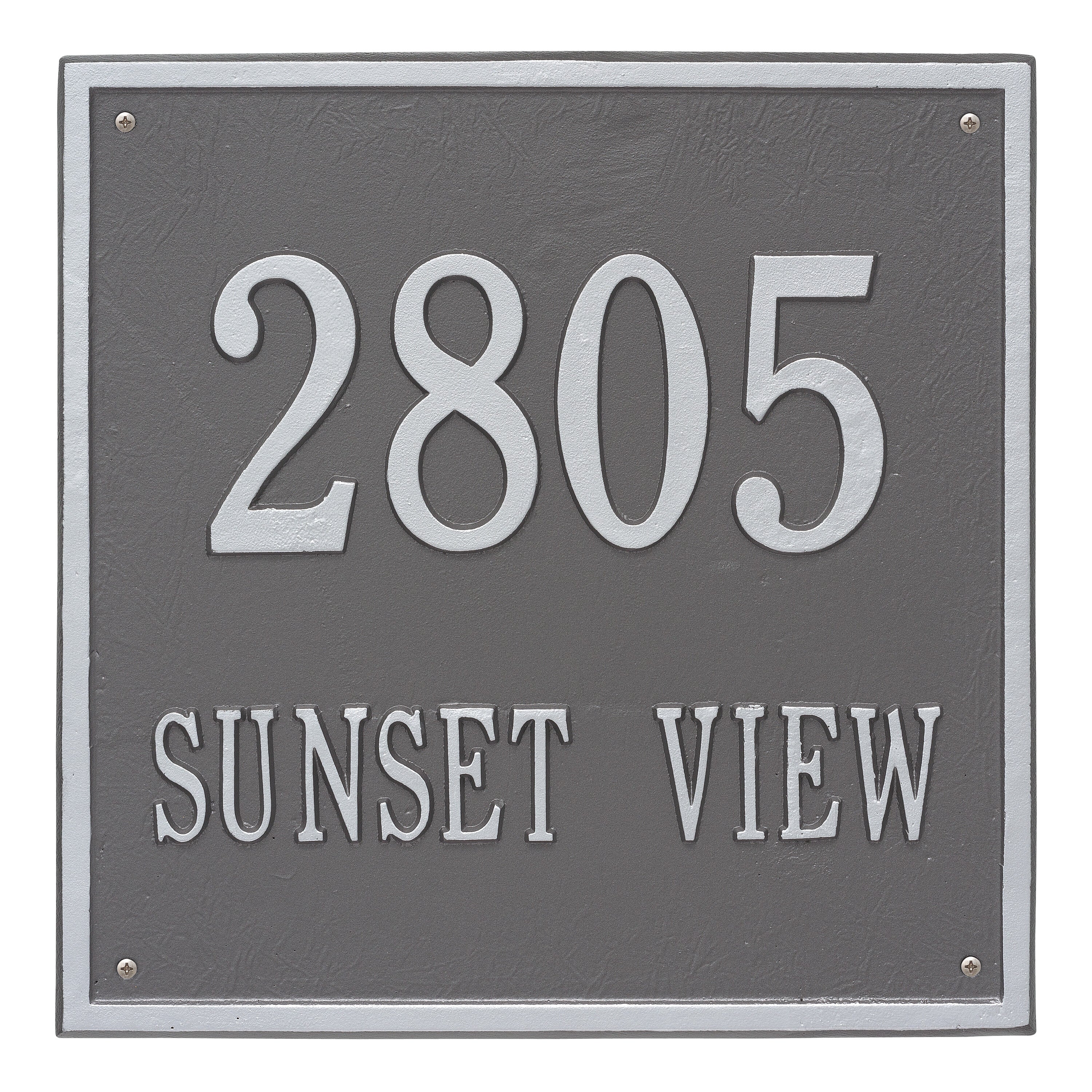 15" Square Wall Address Plaque