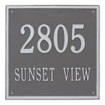 15" Square Wall Address Plaque