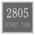 15" Square Wall Address Plaque