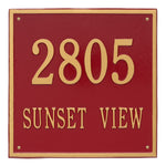 15" Square Wall Address Plaque