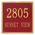 15" Square Wall Address Plaque