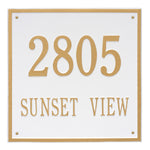 15" Square Wall Address Plaque