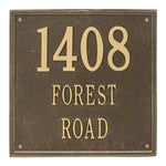 15" Square Wall Address Plaque