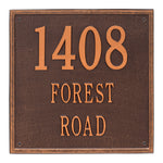 15" Square Wall Address Plaque