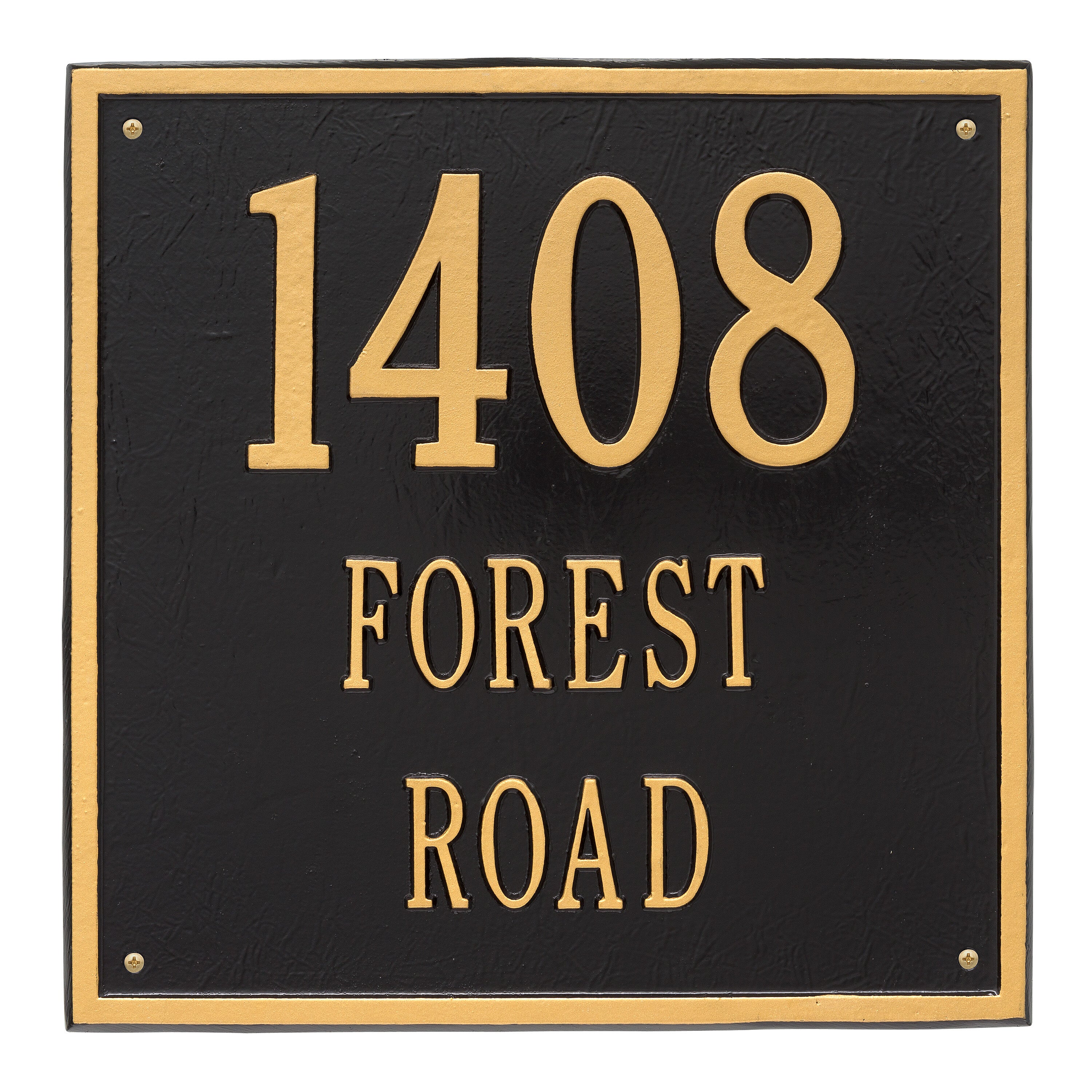 15" Square Wall Address Plaque