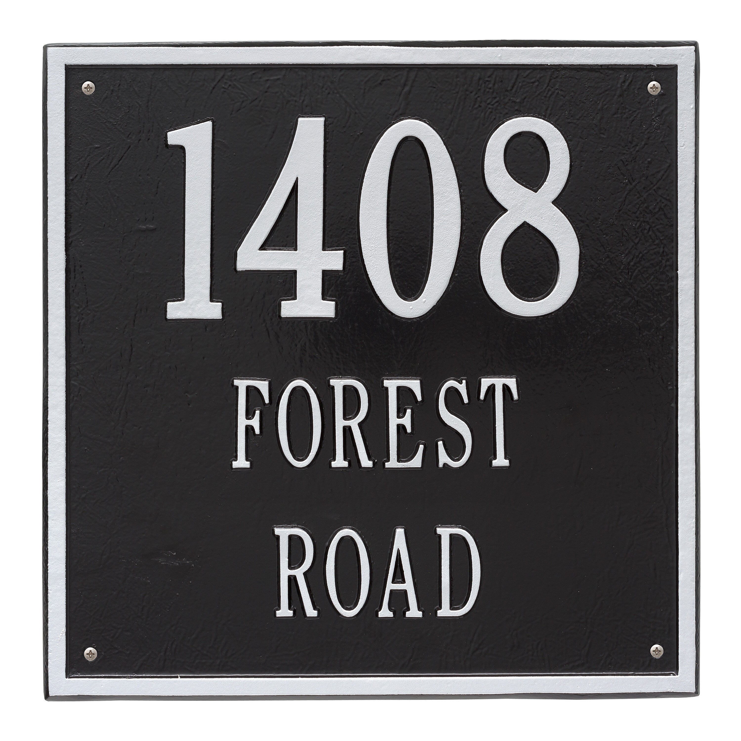 15" Square Wall Address Plaque