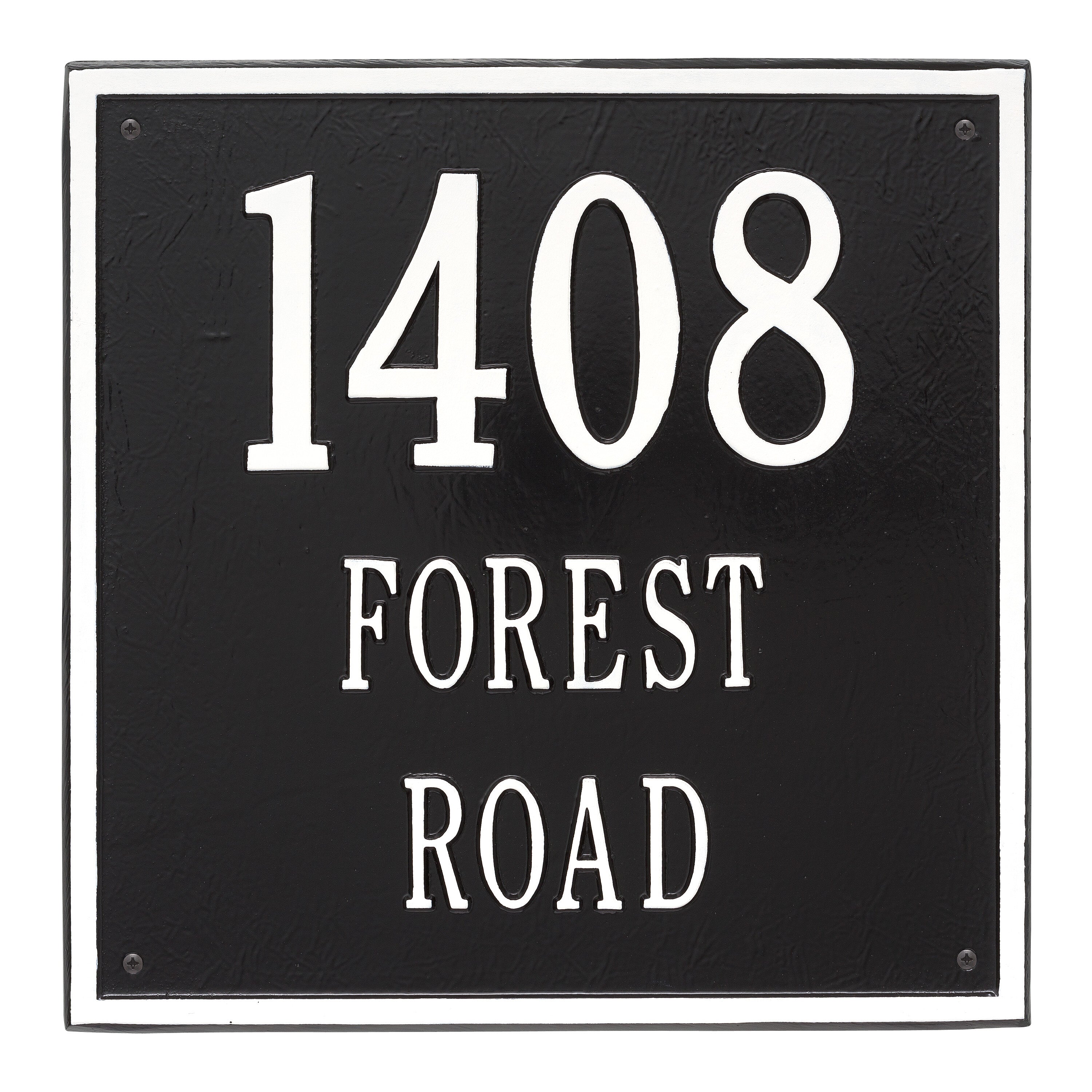 15" Square Wall Address Plaque