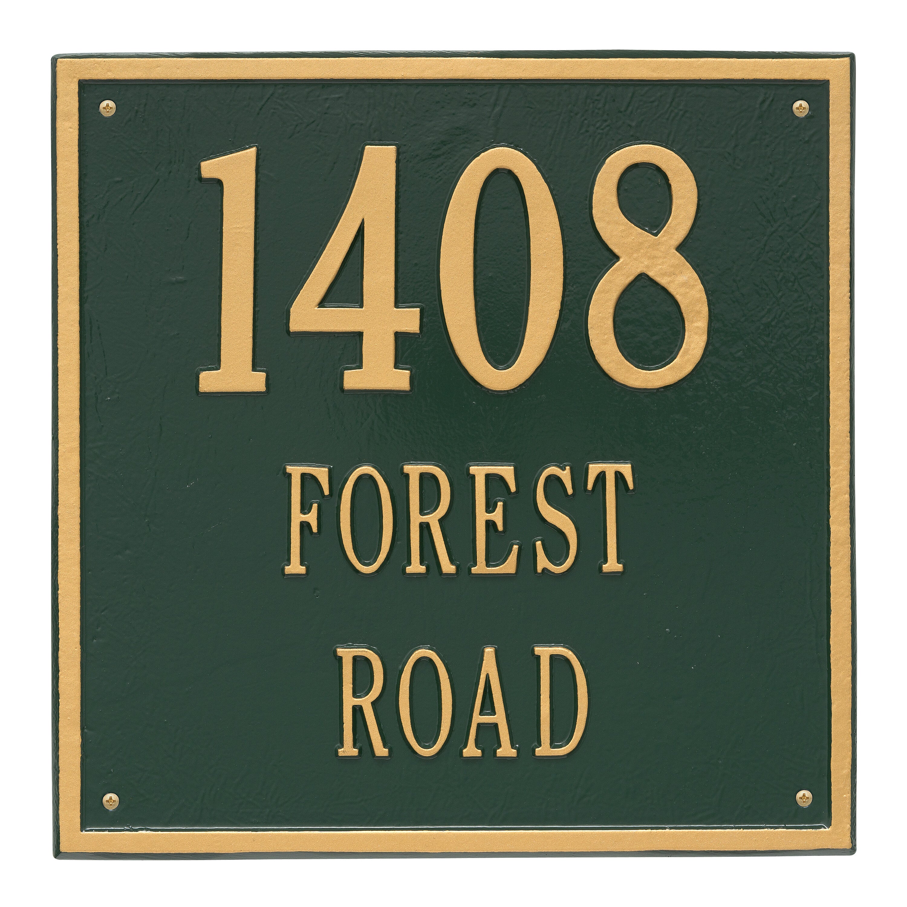 15" Square Wall Address Plaque