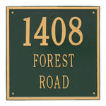 15" Square Wall Address Plaque